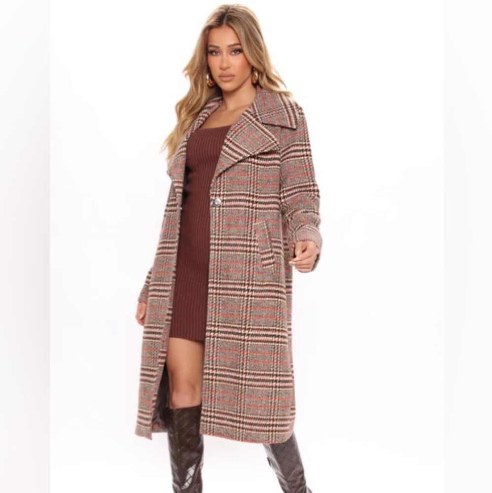 Plaid Coat - Picture 3 of 5